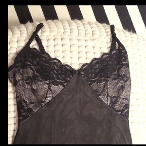 Vintage Victoria's Secret Lace Mesh Lingerie Babydoll Nightgown